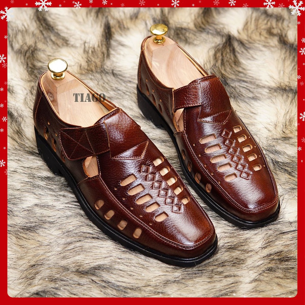 [xả kho] giày rọ giày hè nam da bò thoáng mát