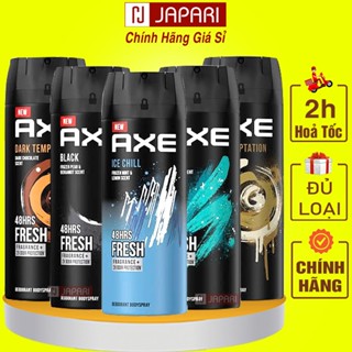 Nước Hoa Nam AXE Thơm Lâu CHÍNH HÃNG 135ml - Xịt Khử Mùi Hôi Nách, Xịt Toàn Thân Nam Lưu Hương Lâu - Japari