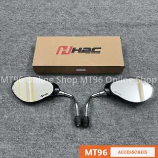 Cặp Kính H2C Kiểu Yaz Chân Inox Siêu Bóng Sáng Gắn Nhiều Dòng Xe