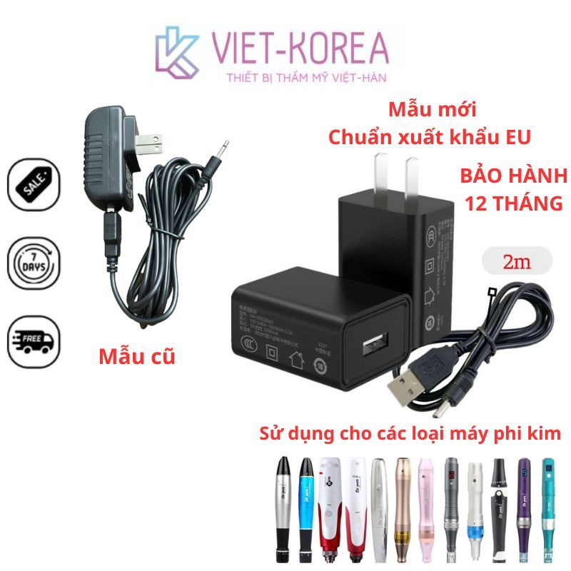 Dây Cáp Sạc , Nguồn Cho Máy Phi Kim DR Pen M5 DR PEN A1 MYM
