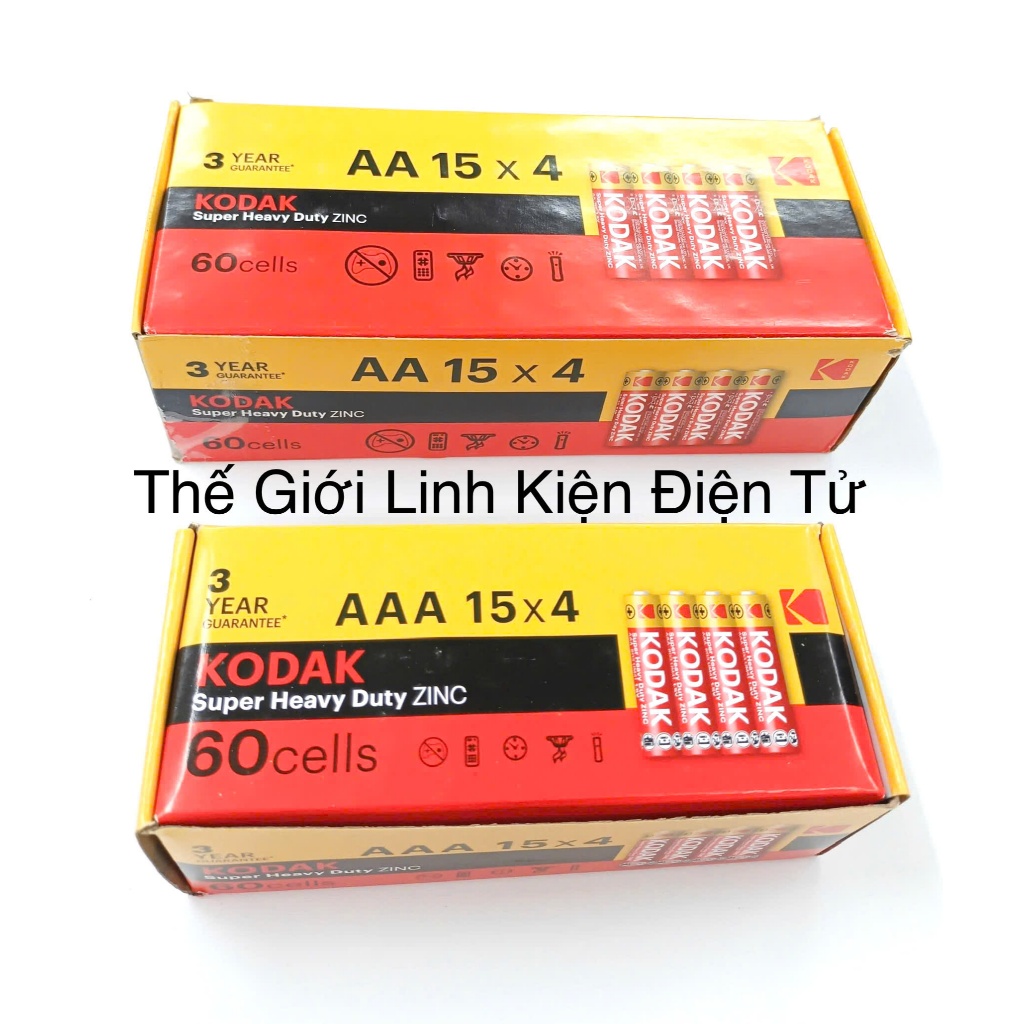Pin 1.5Volt KODAK AA-AAA ( 1 Hộp 60 Viên )