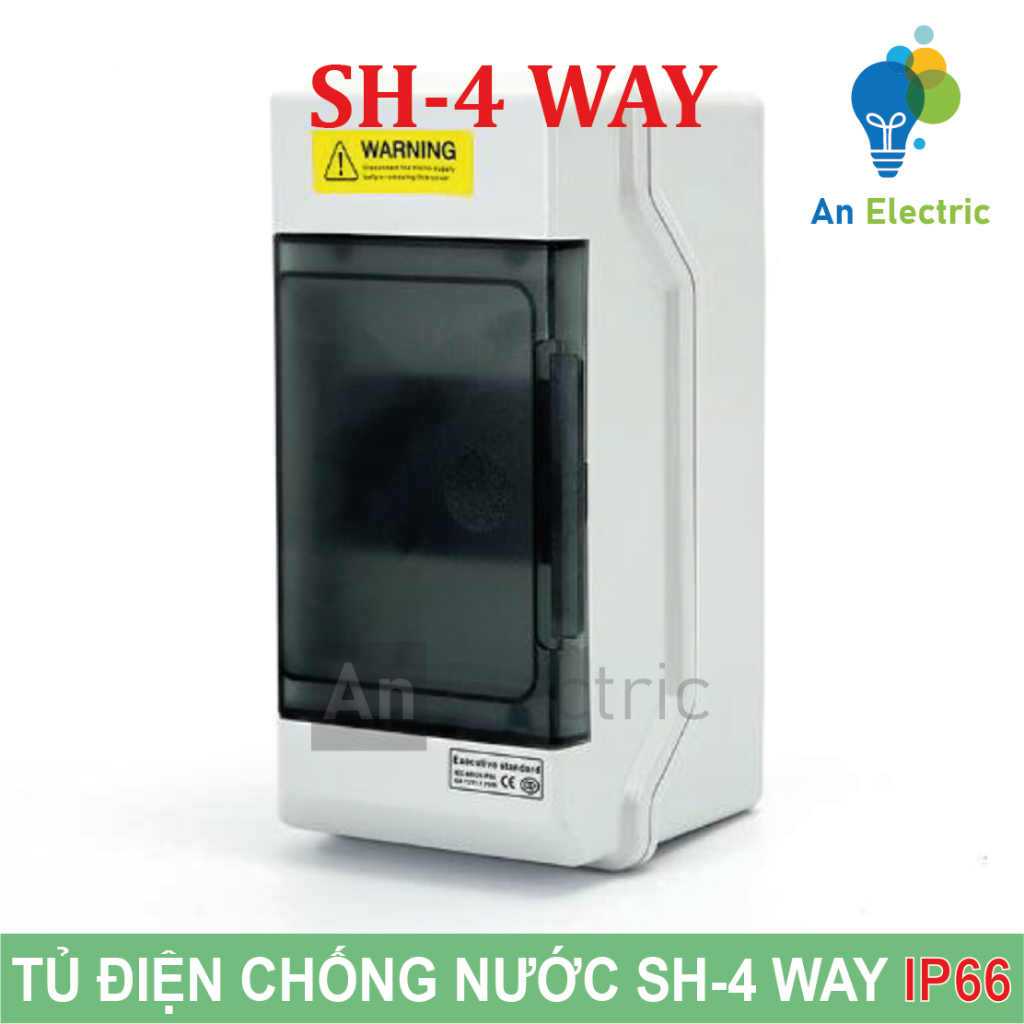 Tủ điện phân phối chống nước SH-4 WAY chuẩn IP66 (SHPN Series) - Waterproof Power Distribution Boxes
