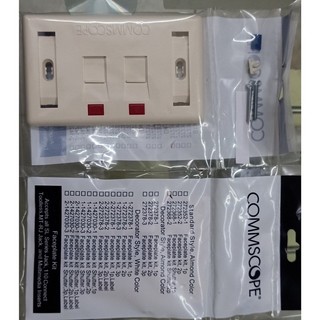 Mặt mạng 1 cổng hãng Commscope/ AMP hình chữ nhật