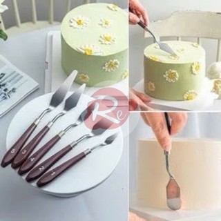 – Bộ 5 dao chà láng bánh kem - Trang trí bánh sinh nhật bánh kem