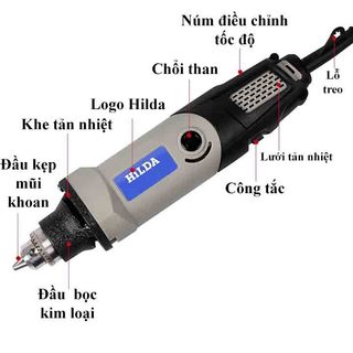 Máy khoan mài đa năng HILDA 400w