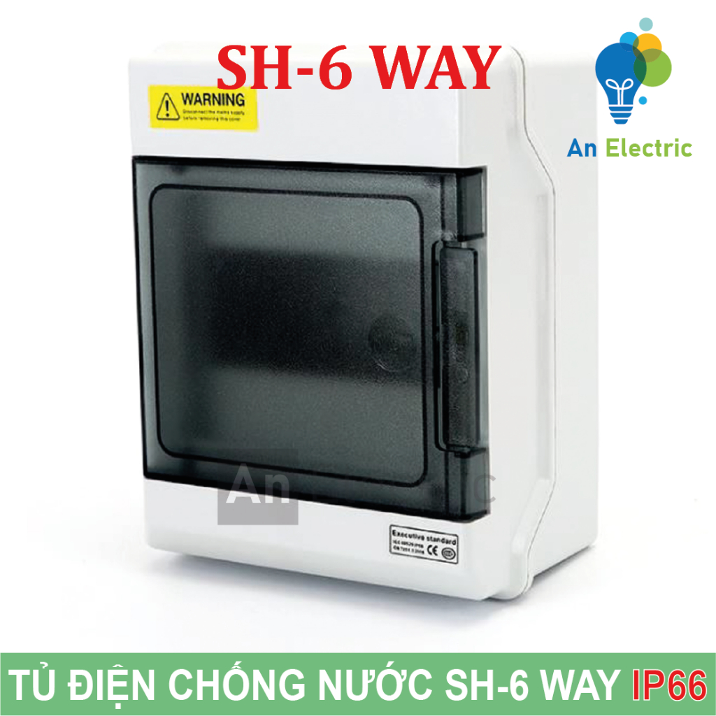Tủ điện phân phối chống nước SH-6 WAY chuẩn IP66 (SHPN Series) - Waterproof Power Distribution Boxes