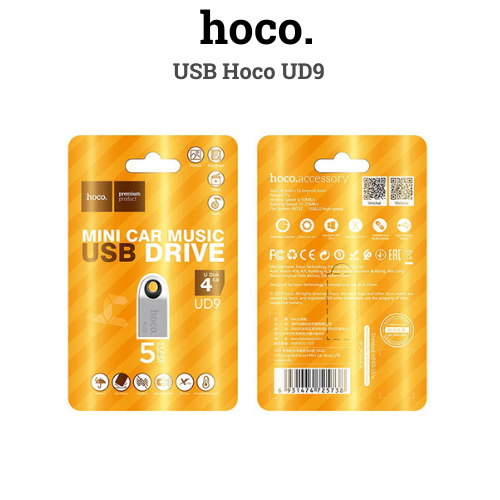 Phụ Kiện Đầu Lọc Thẻ USB Hoco UD9 4GB/8GB/16GB/32GB/64GB Nhựa- HOCO phụ kiện