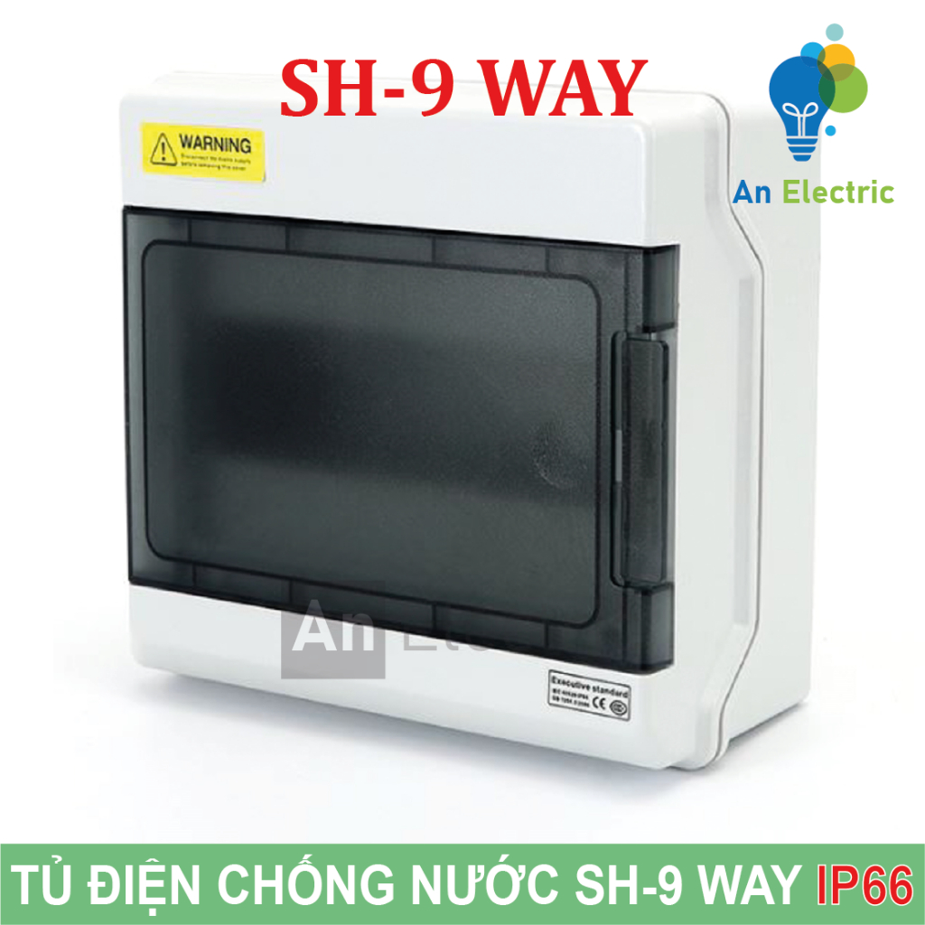 Tủ điện phân phối chống nước SH-9 WAY chuẩn IP66 (SHPN Series) - Waterproof Power Distribution Boxes
