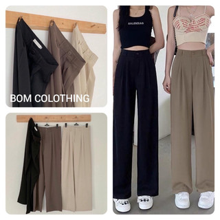 Quần ống suông, quần ống rộng dáng dài siêu tôn dáng m375