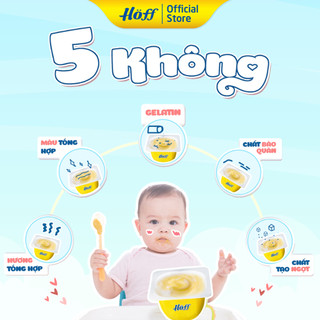 Váng sữa Hoff sữa non / óc chó / vani / hạt dẻ cho bé (lốc 4 hộp)