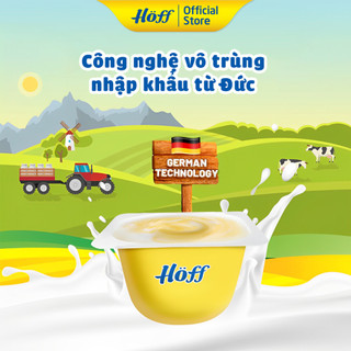 Váng sữa Hoff sữa non / óc chó / vani / hạt dẻ cho bé (lốc 4 hộp)