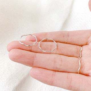 Nhẫn bạc TLEE sóng trơn basic xinh xắn TLEE JEWELRY A0313