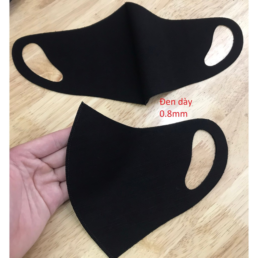 Khẩu trang vải 3D Poly thun co giãn