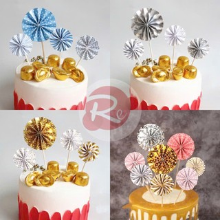 [SIÊU RẺ❤️] – Set 4 cây chong chóng - Trang trí bánh sinh nhật bánh kem