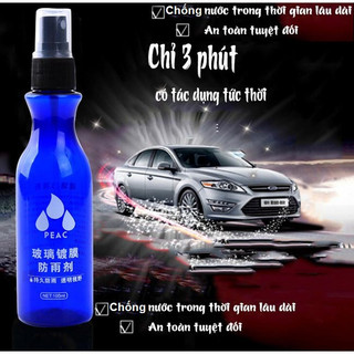 5 Chai xịt nano chống thấm kính nước mưa cho xe hơi, lọ chống sương Peac