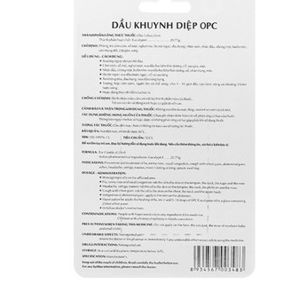 Dầu khuynh diệp OPC 25ml (Dầu khuynh diệp mẹ bồng con)