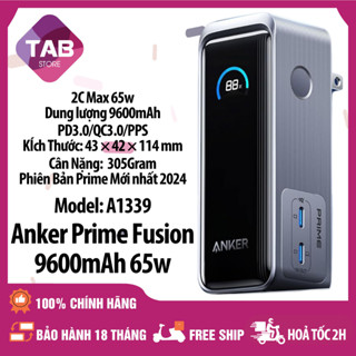 Sạc Anker Prime Fusion 9600mAh 65w GaNPrime A1339 - Bảo Hành 18 Tháng