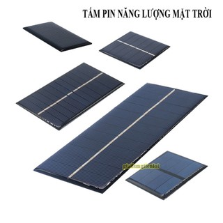 Tấm Pin NĂNG LƯỢNG Mặt Trời nạp điện 1V/2V/3V/6V solar panel mini