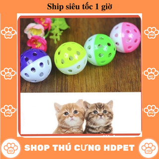 Quả bóng lục lạc đồ chơi bằng nhựa xinh xắn bắt mắt cho thú cưng, bóng cho thú cưng, chó mèo