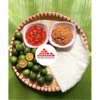 Bánh tráng chấm tắc ớt rim siêu cay