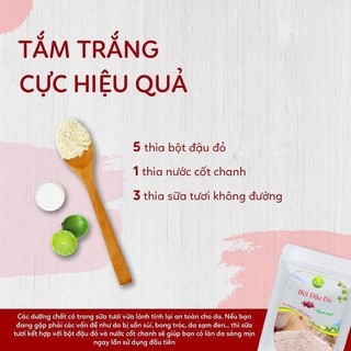 Bột Đậu Đỏ Nguyên Chất 500gram (Nhà Làm, Đậu Sạch, Nguyên Chất, Date mới).
