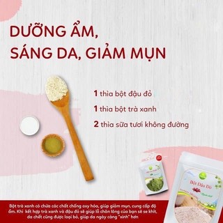 Bột Đậu Đỏ Nguyên Chất 500gram (Nhà Làm, Đậu Sạch, Nguyên Chất, Date mới).