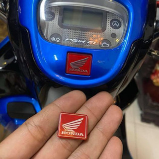 Tem Logo Honda Cánh Chim Màu Đỏ Dán Bợ Cổ Đồng Hồ Xe Máy