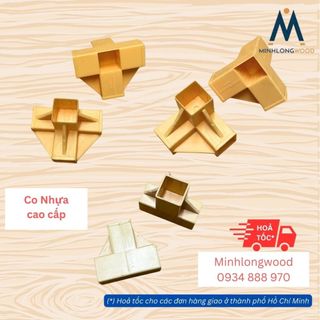 Co nhựa - cút nối - phụ kiện tủ gỗ - phụ kiện kệ gỗ - Minhlongwood