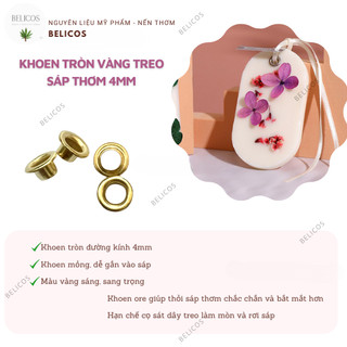 Khoen treo sáp thơm Khoen ore kim loại màu vàng 4mm