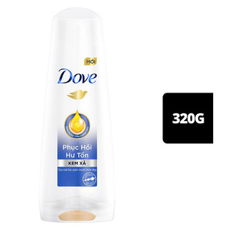 Kem xả mềm mượt tóc Dove phục hồi hư tổn 320g