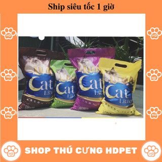 Cát vệ sinh Luna cho chó mèo túi 8L, cát nhật đen 8L