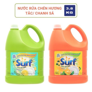 Nước rửa chén surf chai hương tắc / chanh xả / trà xanh 3.5kg
