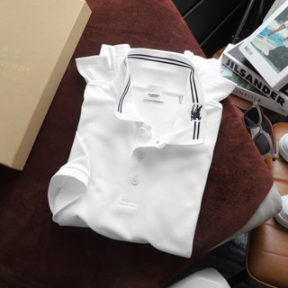 Áo Polo Nam Ngắn Tay BBR Cổ Viền, Form Slim-Fit, chất vải cotton pique hãng, dày dặn, Hàng VNXK - PB34