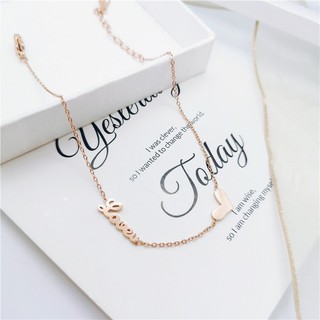 Lắc Chân Nữ Love U Titan Ko Đen TITAN 006