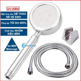 [CHÍNH HÃNG] Bộ vòi sen TĂNG ÁP CỨNG SIÊU BỀN Sentano tay sen tăng áp siêu mạnh cải thiện tới 400% tia mịn massage