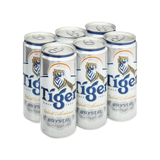 Lốc 6 Lon Bia Tiger Bạc/Tiger Crystal [6 Lon X 330ML]