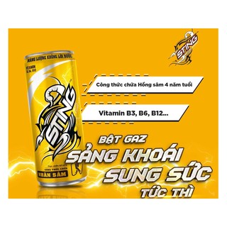 Lốc 6 Lon Sting Vàng Nhân Sâm 330ml