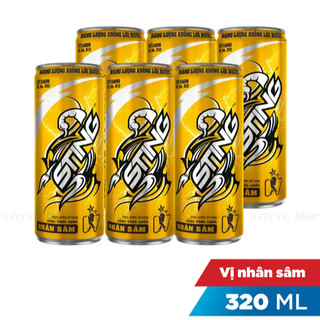 Lốc 6 Lon Sting Vàng Nhân Sâm 330ml