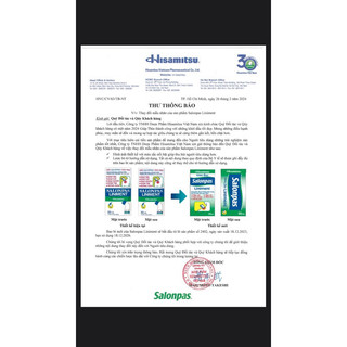 Chai lăn Salonpas Liniment Hisamitsu 50ml