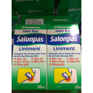 Chai lăn Salonpas Liniment Hisamitsu 50ml
