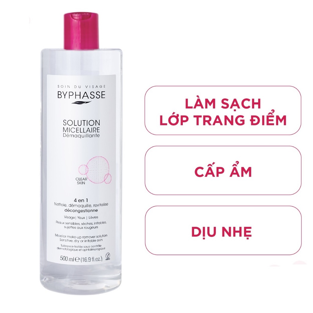 Nước Tẩy Trang Byphasse Solution Micellaire 500ml (Bestseller)
