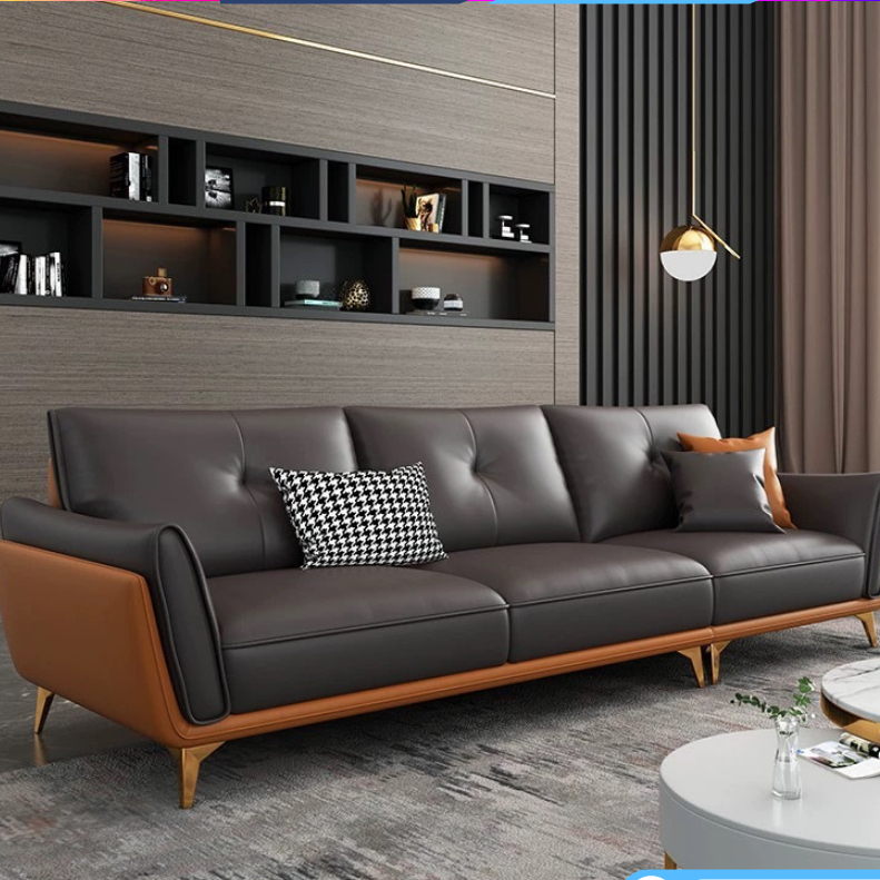 Sofa Văng Cao Cấp - Sofa băng 3 Chỗ Bọc Da Nhập Khẩu < Free Ship HCM >