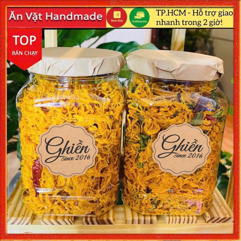 10 hũ khô gà chanh 500Gram