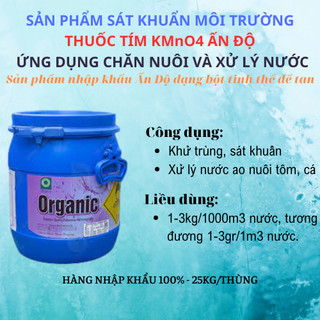 500gr thuốc tím kmno4 99% tắm cá cảnh nhập ấn độ - tan nhanh - diệt khuẩn tốt