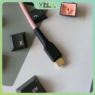 [PASTEL] Dây cáp custom handmade Type-C cho bàn phím cơ / Coiled Custom cable type-C for mechanical keyboard