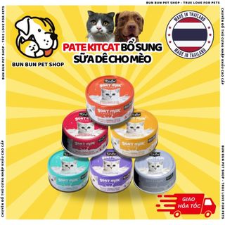 [CHÍNH HÃNG] PATE KITCAT BỔ SUNG SỮA DÊ DÀNH CHO MÈO