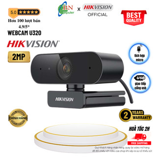 Webcam máy tính Hikvision DS-U320 có mic full HD độ nét cao, học online