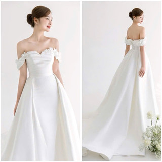 Đầm maxi cưới TRIPBLE T DRESS đính hoa - size S/M/L