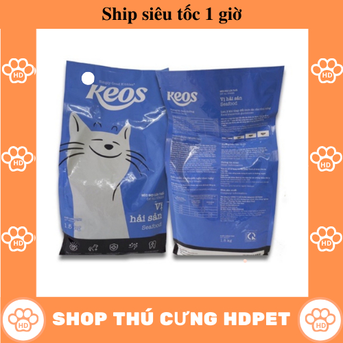 Thức Ăn Hạt Cho Mèo Mọi Lứa Tuổi Keos