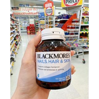 Viên uống chăm sóc đẹp da, tóc, móng blackmores nails hair skin 60 viên, 120 viên úc
